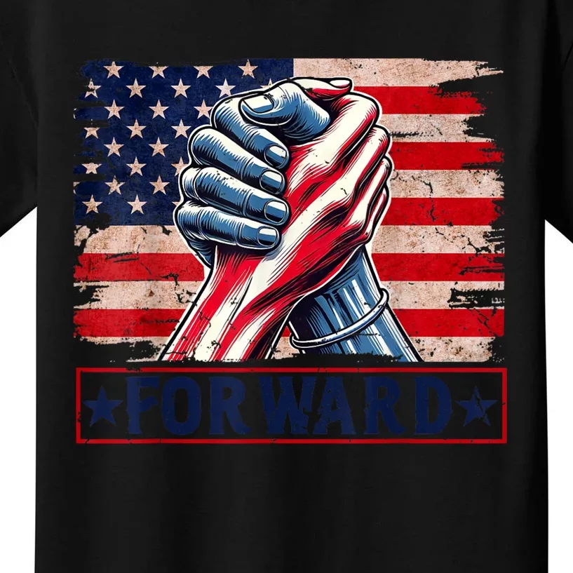 Forward Take America Forward Kamala Harris 2024 Kids T-Shirt