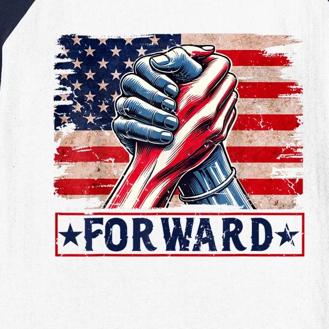 Forward Take America Forward Kamala Harris 2024 Baseball Sleeve Shirt