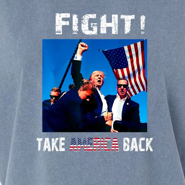 Fight ! Take America Back Garment-Dyed Women's Muscle Tee