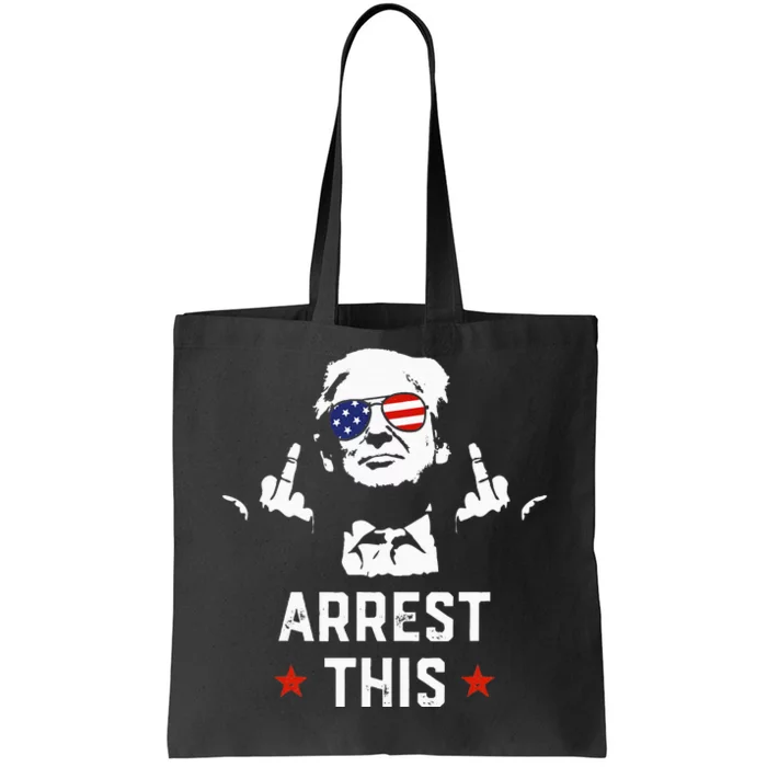 Funny Trump Arrest This Donald Trump Middle Finger President Tote Bag