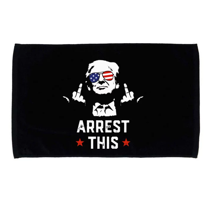 Funny Trump Arrest This Donald Trump Middle Finger President Microfiber Hand Towel