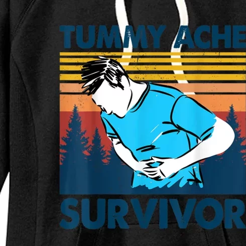 Funny Tummy Ache Survivor ShirtTummy Ache Survivor Design Women's Fleece Hoodie