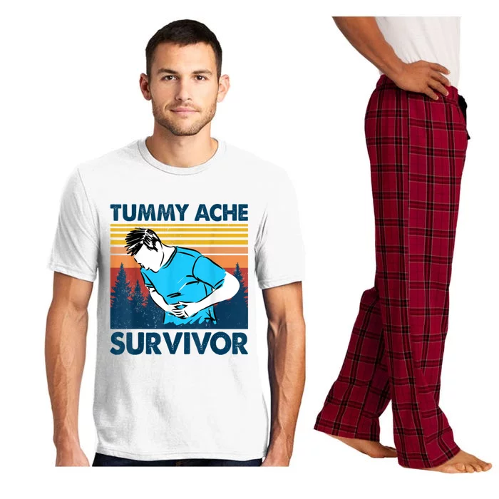 Funny Tummy Ache Survivor ShirtTummy Ache Survivor Design Pajama Set