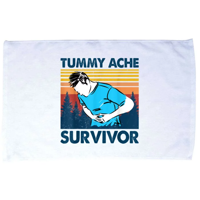 Funny Tummy Ache Survivor ShirtTummy Ache Survivor Design Microfiber Hand Towel