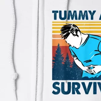 Funny Tummy Ache Survivor ShirtTummy Ache Survivor Design Full Zip Hoodie