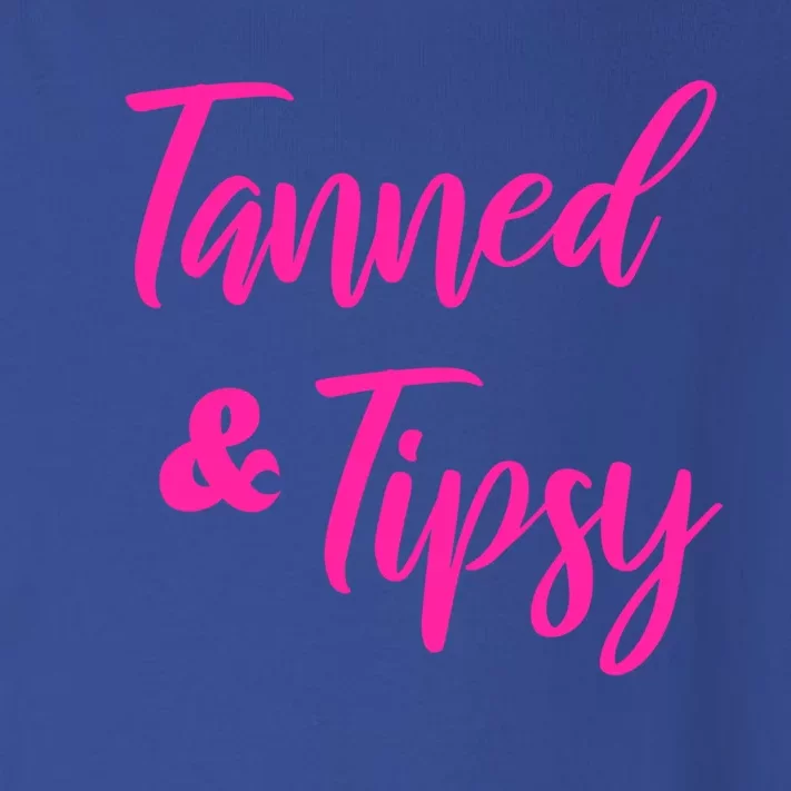 Funny Tanned And Tipsy Vacation Great Gift Toddler Long Sleeve Shirt