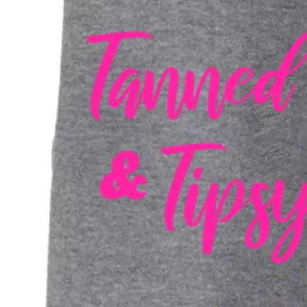 Funny Tanned And Tipsy Vacation Great Gift Doggie 3-End Fleece Hoodie