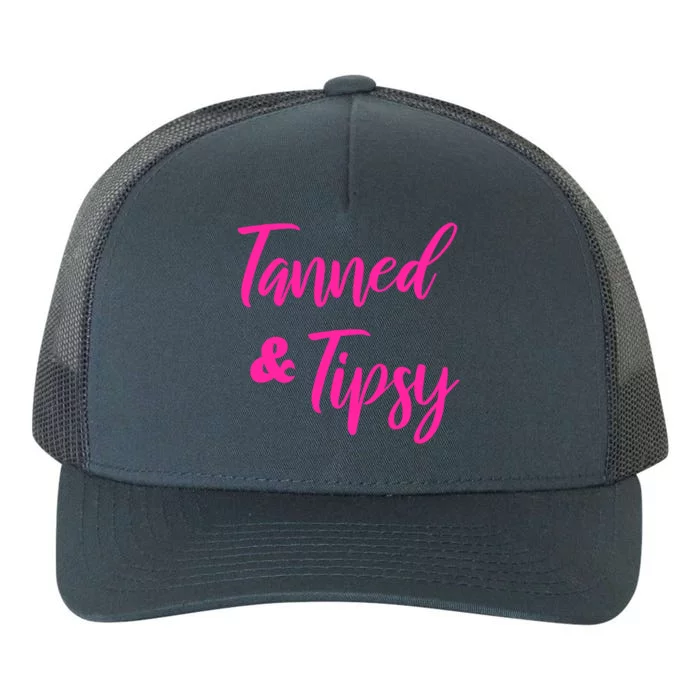 Funny Tanned And Tipsy Vacation Great Gift Yupoong Adult 5-Panel Trucker Hat