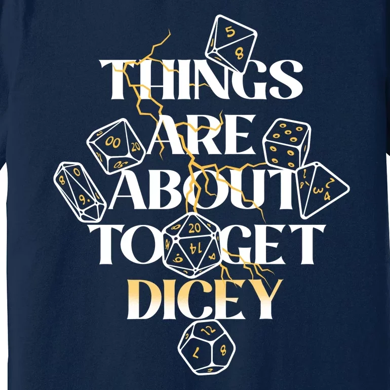 Funny Things Are About To Get Dicey DnD Premium T-Shirt