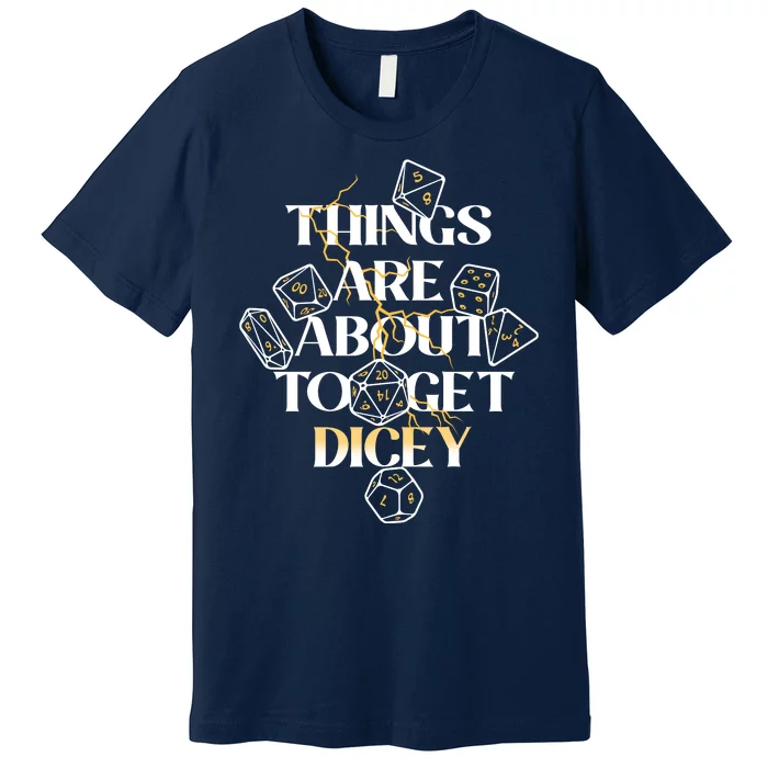 Funny Things Are About To Get Dicey DnD Premium T-Shirt