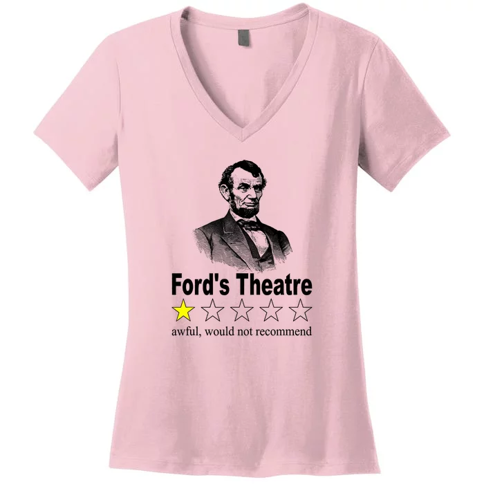 Ford's Theatre Awful Would Not Recommend Review Women's V-Neck T-Shirt