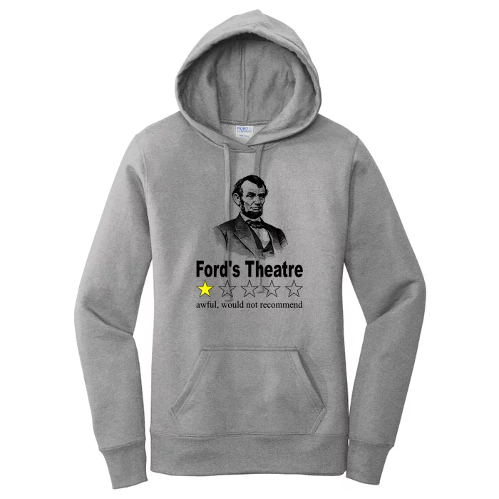 Ford's Theatre Awful Would Not Recommend Review Women's Pullover Hoodie