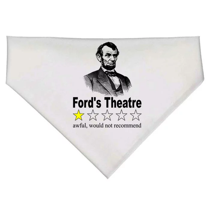 Ford's Theatre Awful Would Not Recommend Review USA-Made Doggie Bandana