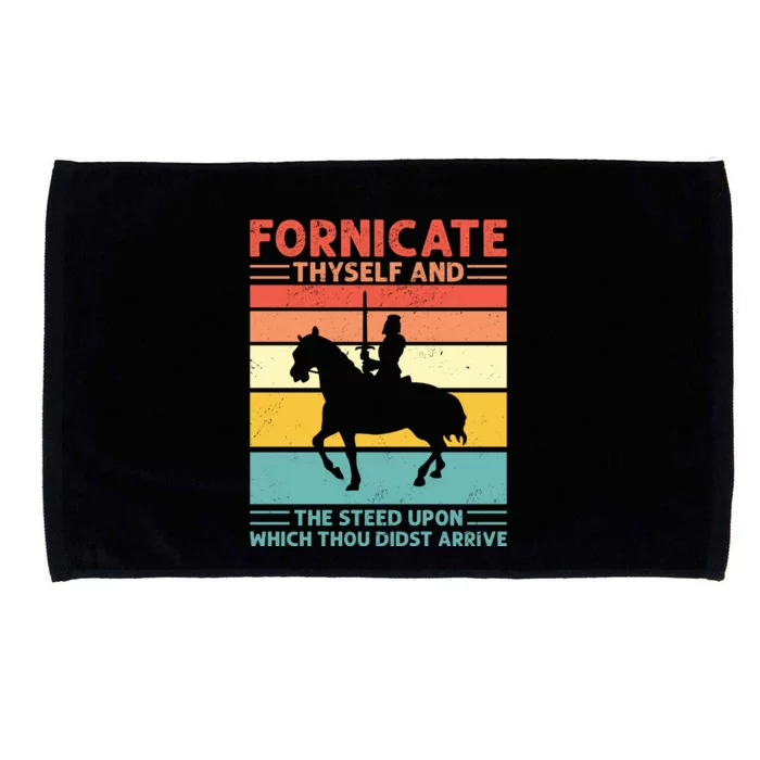 Fornicate Thyself And The Steed Upon Which Thou Didst Arrive Microfiber Hand Towel