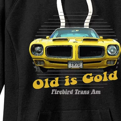 Firebird Transam American Muscle Old Is Gold Women's Fleece Hoodie