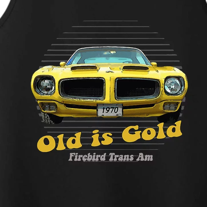 Firebird Transam American Muscle Old Is Gold Performance Tank