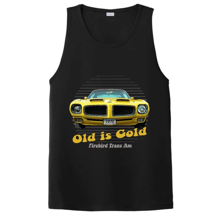 Firebird Transam American Muscle Old Is Gold Performance Tank