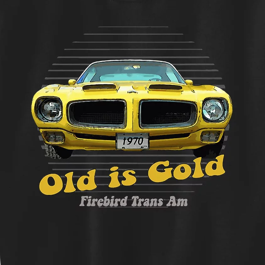 Firebird Transam American Muscle Old Is Gold Kids Sweatshirt