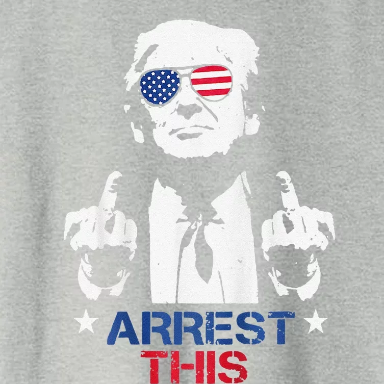 Funny Trump Arrest This Women's Crop Top Tee