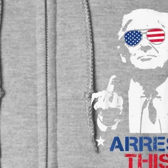 Funny Trump Arrest This Full Zip Hoodie