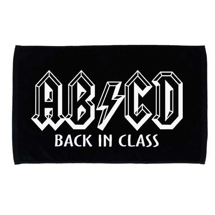 Funny Teacher ABCD Rocks Back To School Back In Class ABCD Microfiber Hand Towel