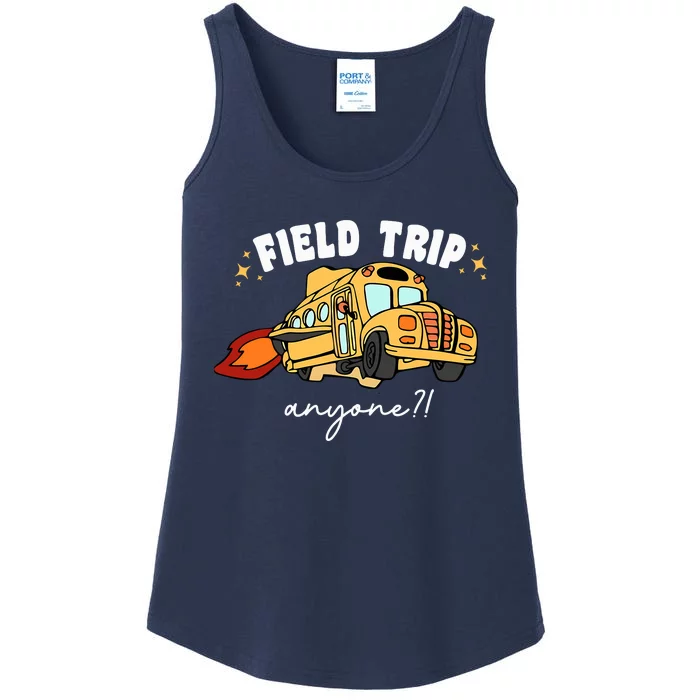 Field Trip Anyone Teacher Field Day Funny Presents Ladies Essential Tank