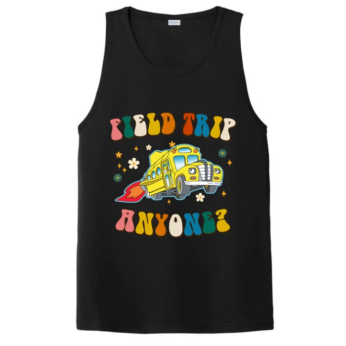 Field Trip Anyone Magic School Bus Retro Teacher Performance Tank