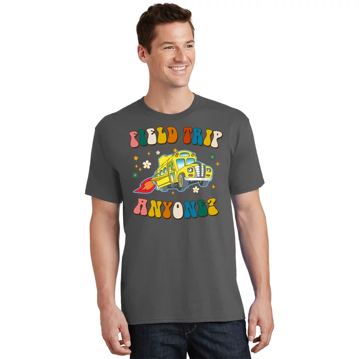 Field Trip Anyone Magic School Bus Retro Teacher T-Shirt