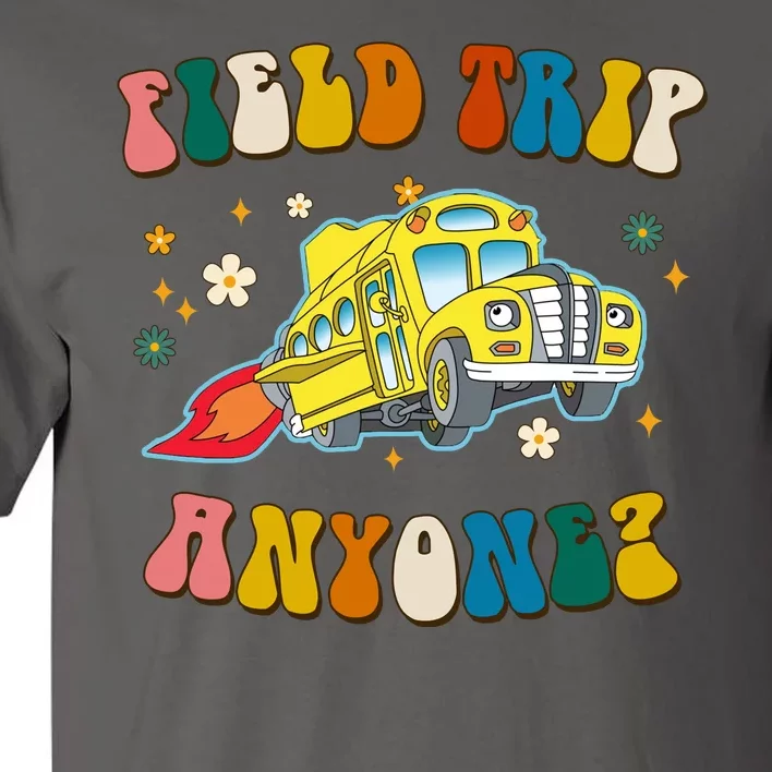 Field Trip Anyone Magic School Bus Retro Teacher Tall T-Shirt