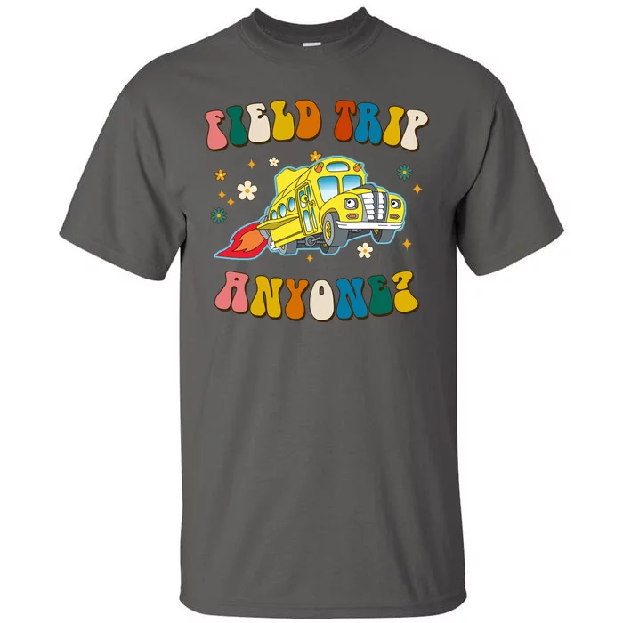 Field Trip Anyone Magic School Bus Retro Teacher Tall T-Shirt