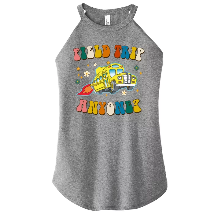 Field Trip Anyone Magic School Bus Retro Teacher Women’s Perfect Tri Rocker Tank