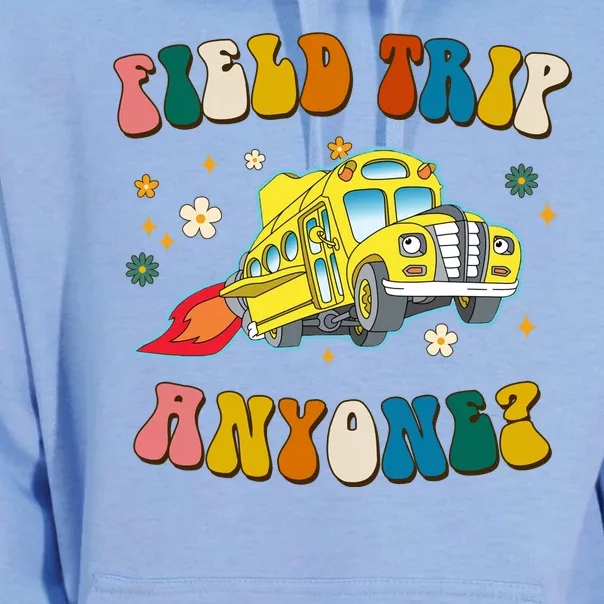 Field Trip Anyone Magic School Bus Retro Teacher Unisex Surf Hoodie