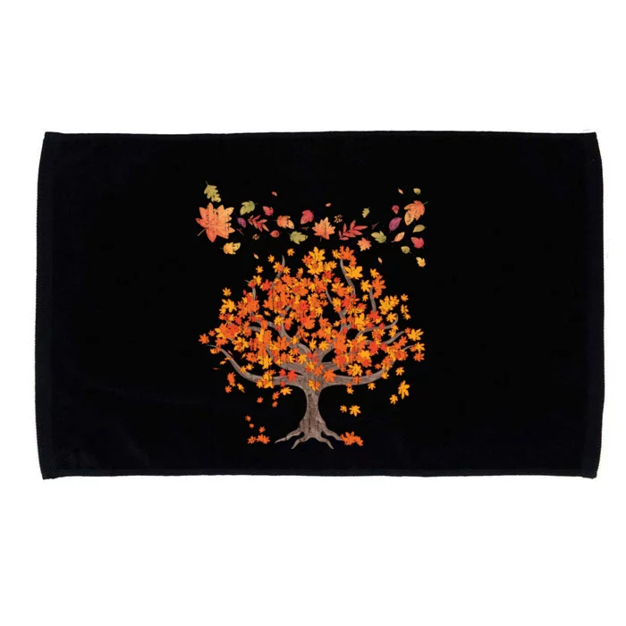 Forest Trees Autumn Leaves Nature Fall Great Gift Microfiber Hand Towel