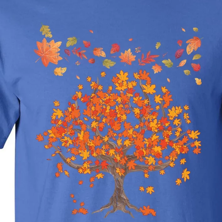 Forest Trees Autumn Leaves Nature Fall Great Gift Tall T-Shirt