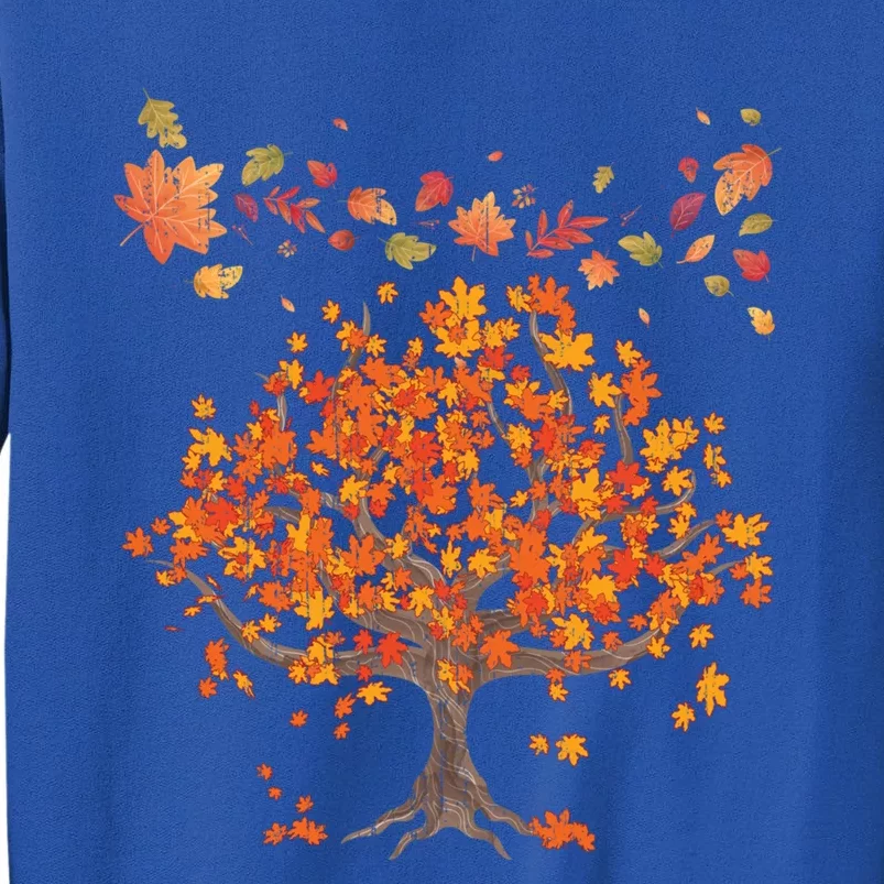 Forest Trees Autumn Leaves Nature Fall Great Gift Tall Sweatshirt