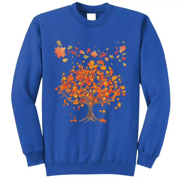 Forest Trees Autumn Leaves Nature Fall Great Gift Tall Sweatshirt