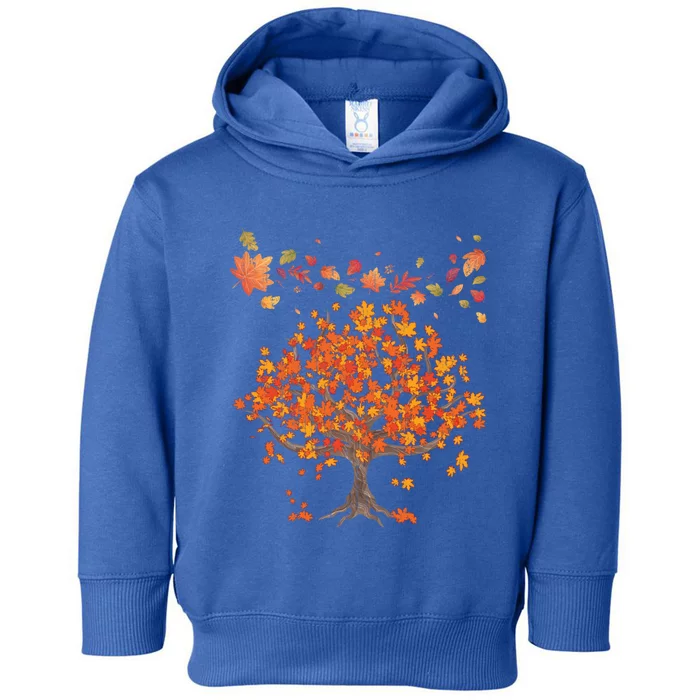 Forest Trees Autumn Leaves Nature Fall Great Gift Toddler Hoodie