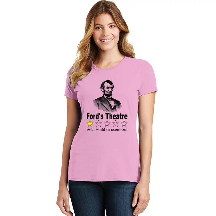 Ford's Theatre Awful Would Not Recommend Review Women's T-Shirt