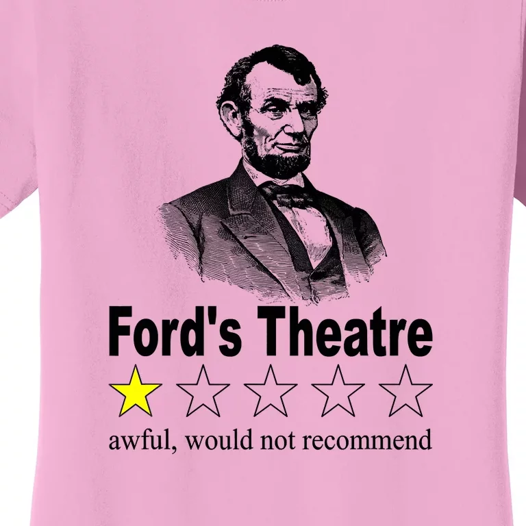 Ford's Theatre Awful Would Not Recommend Review Women's T-Shirt