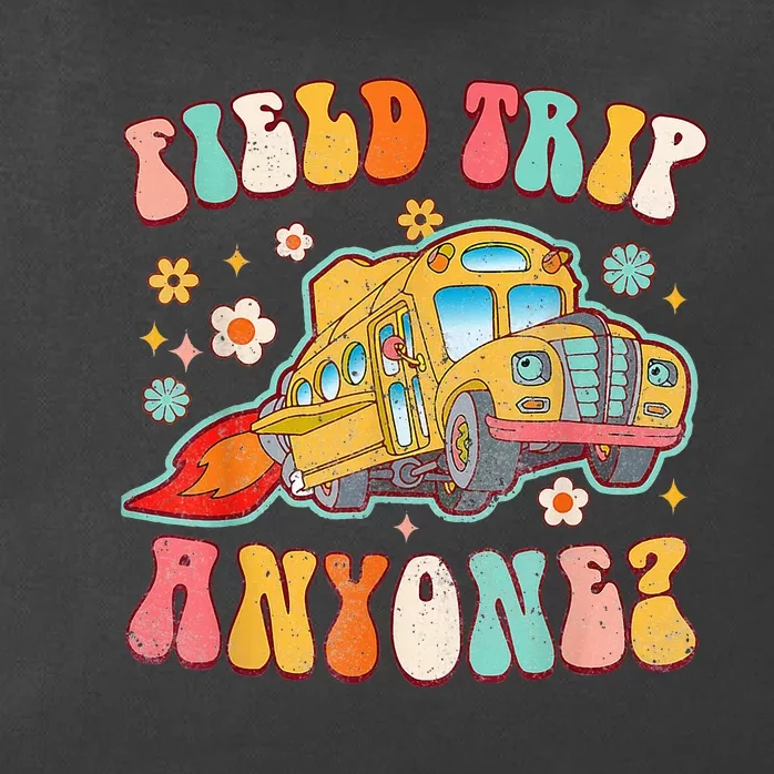 Field Trip Anyone Groovy School Bus Driver Zip Tote Bag