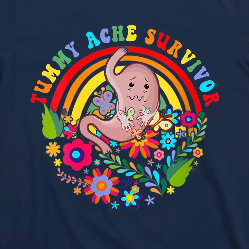 Funny Tummy Ache Survivor Shirt, Tummy Ache Tee For Man Women T-Shirt