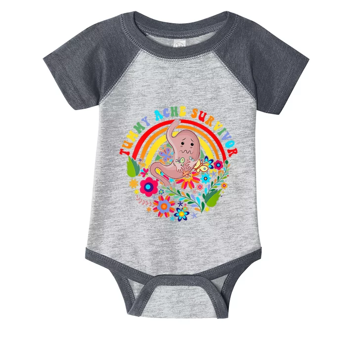 Funny Tummy Ache Survivor Shirt, Tummy Ache Tee For Man Women Infant Baby Jersey Bodysuit