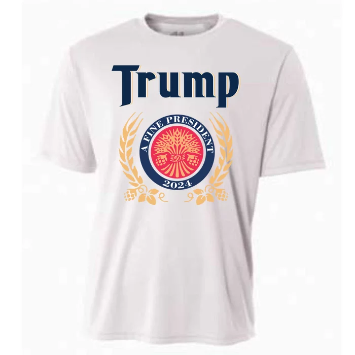 Funny Trump A Fine President 2024 Gift Cooling Performance Crew T-Shirt