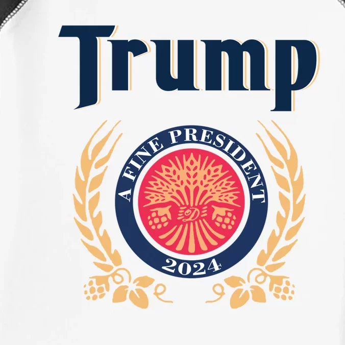 Funny Trump A Fine President 2024 Gift Infant Baby Jersey Bodysuit