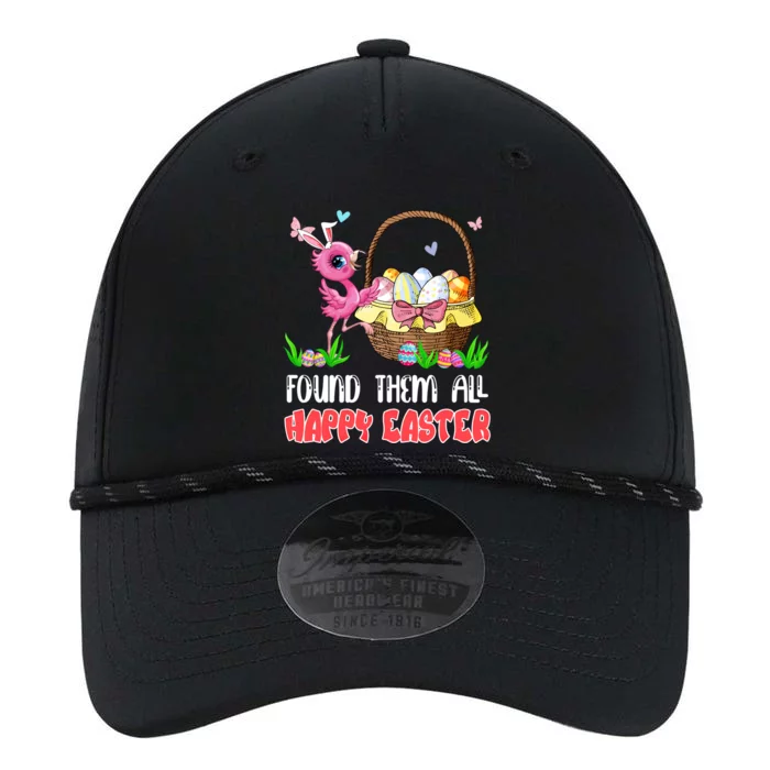 Found Them All Happy Easter Bunny Flamingo Hunting Eggs Gift Performance The Dyno Cap