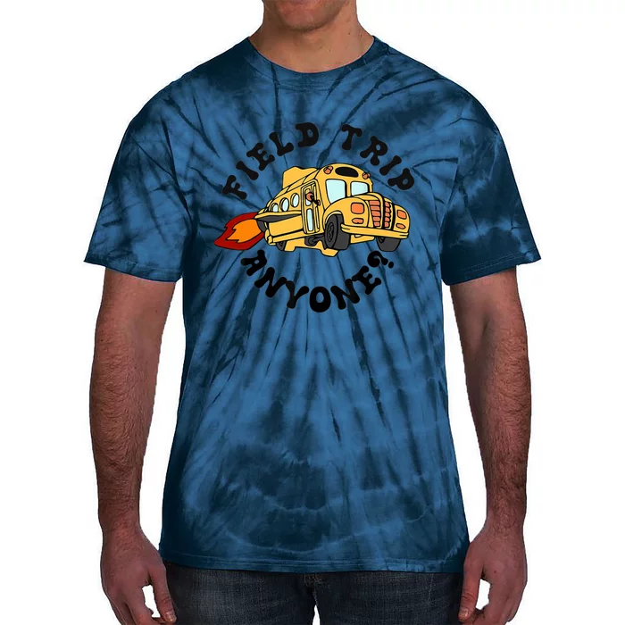 Field Trip Anyone Magic School Bus Seatbelts Everyone Tie-Dye T-Shirt