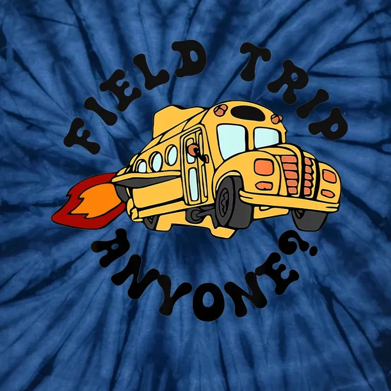 Field Trip Anyone Magic School Bus Seatbelts Everyone Tie-Dye T-Shirt