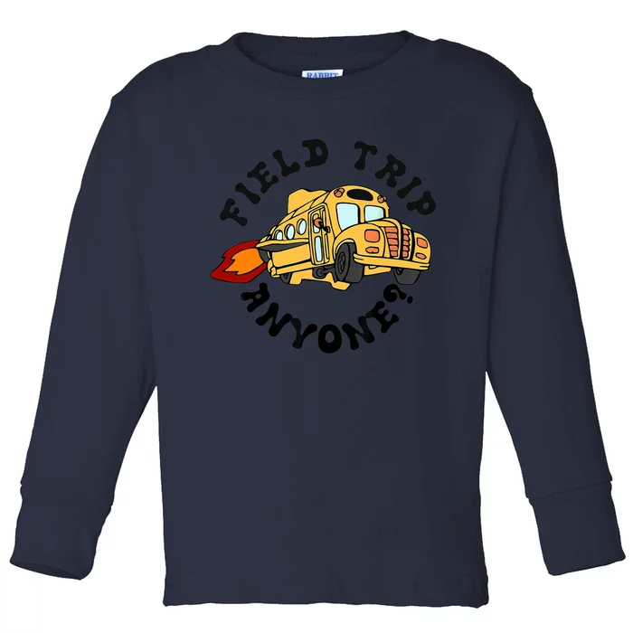 Field Trip Anyone Magic School Bus Seatbelts Everyone Toddler Long Sleeve Shirt