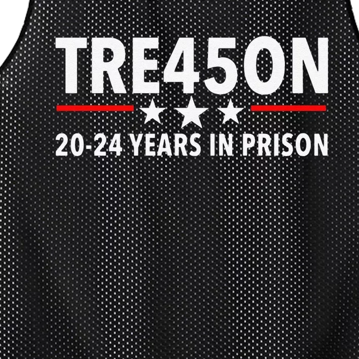 Funny Tre45on Anti Trump Treason 45 Mesh Reversible Basketball Jersey Tank