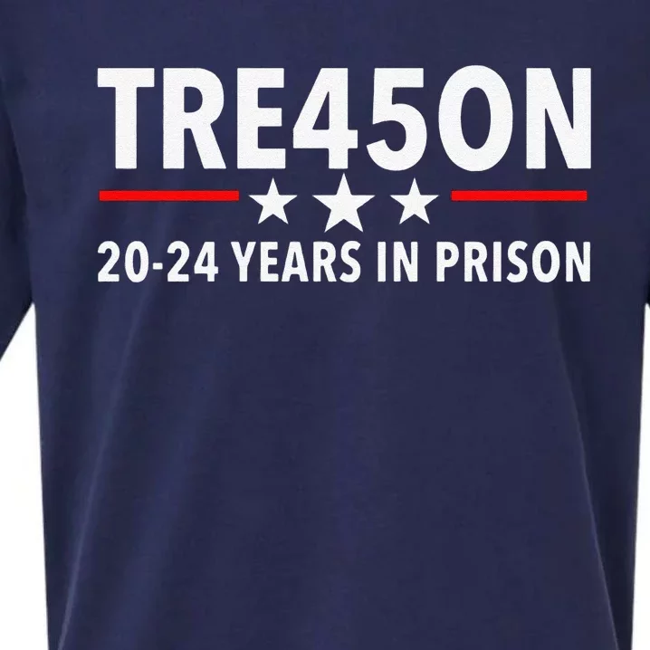 Funny Tre45on Anti Trump Treason 45 Sueded Cloud Jersey T-Shirt